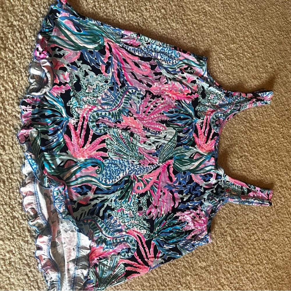 Lilly Pulitzer Multicolor Tropical Print Top